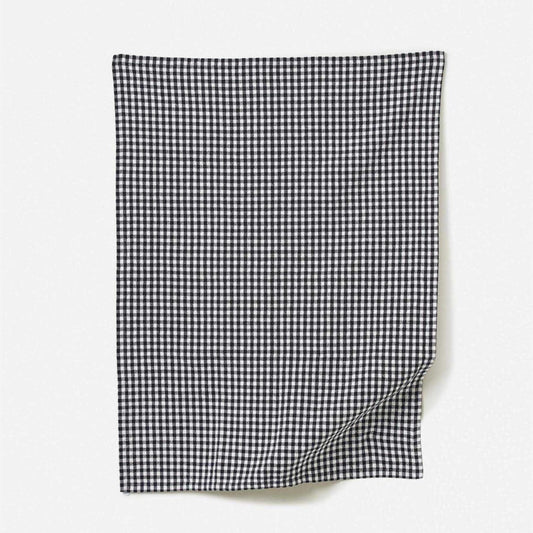 Gingham Washed Cotton Tea Towel