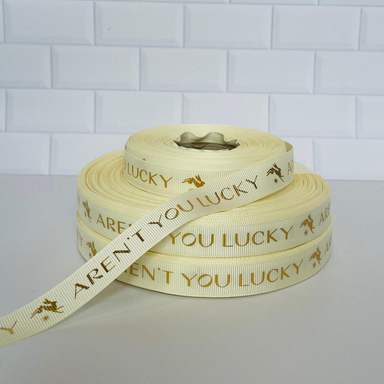 The Duo printed ribbon