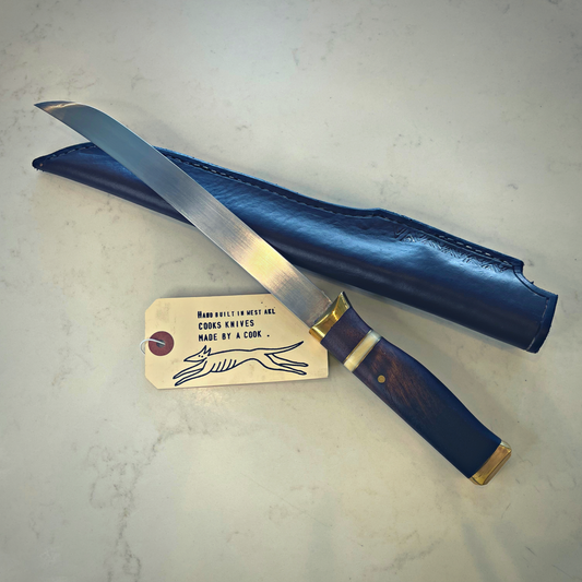 Handmade Filleting Knife & Leather Sheath