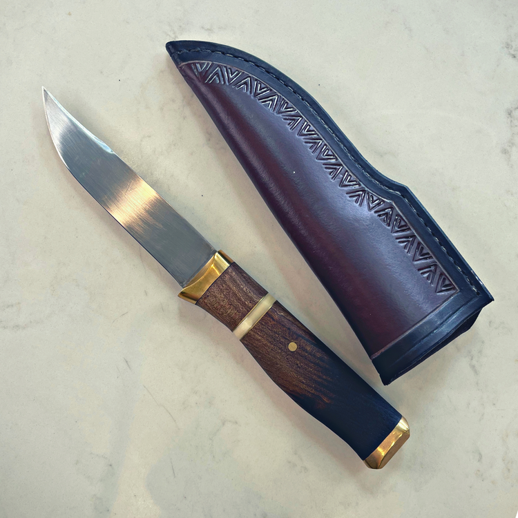 Handmade Everyday Knife & Leather Sheath